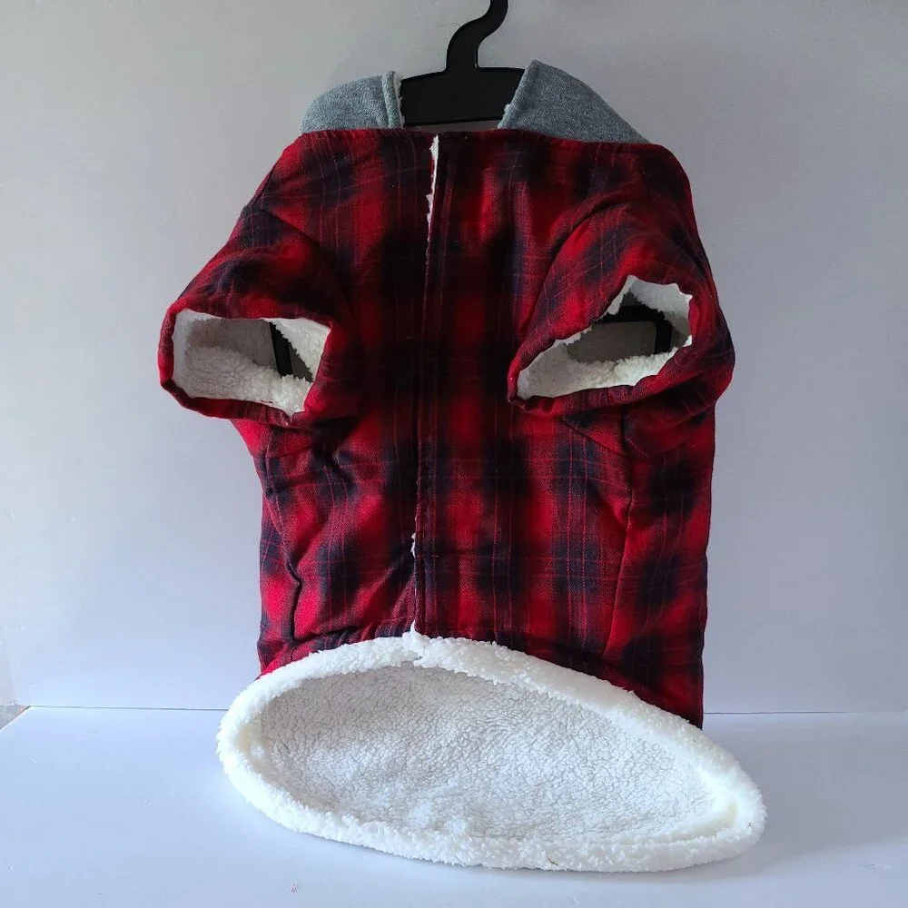 COLEMAN PET FLEECE  HOODIE- SHERPA LINED ADVENTURE WEAR (SIZE L)